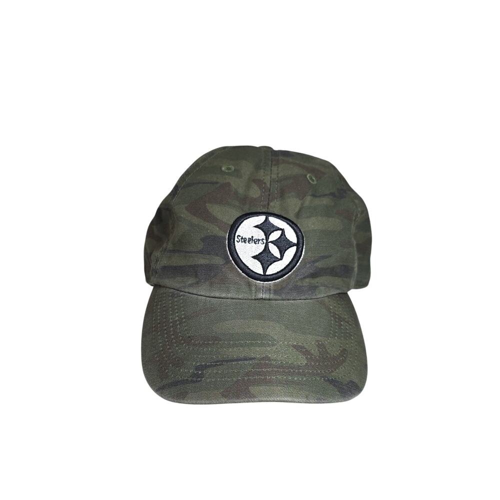 47 Brand Pittsburgh Steelers NFL Clean Up Hat Camo Print Adult OSFA